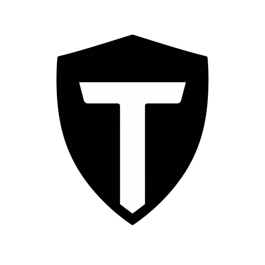 Logo Tashlight — monochrome noir — logo officiel du coffre numérique suisse Tashlight fondé par Zachary Jaffe