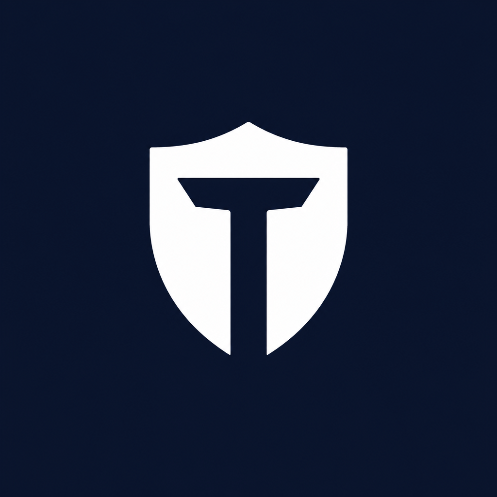Logo Tashlight — monochrome blanc — logo officiel du coffre numérique suisse Tashlight fondé par Zachary Jaffe
